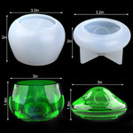 Jar Resin Molds Silicone, Mushroom Jars Silicone Molds With Lid For Epoxy Resin Casting For Diy Jewelry Storage Box, Candy Container, Home Decoration