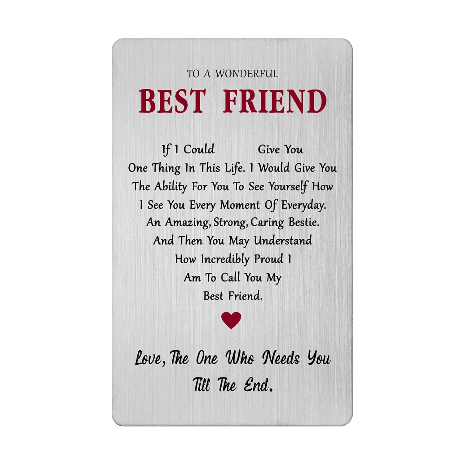 Best Friend Valentines Day Card, Gift For My Best Friend Birthday Wedding Friendship Long Distance Easter Card