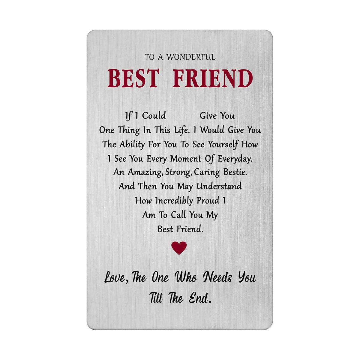 Best Friend Valentines Day Card, Gift For My Best Friend Birthday Wedding Friendship Long Distance Easter Card