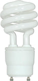 S8204 15W Mini Spiral CFL Light Bulb GU24 Base 2700K Soft White 950 Lumens 60W Equivalent