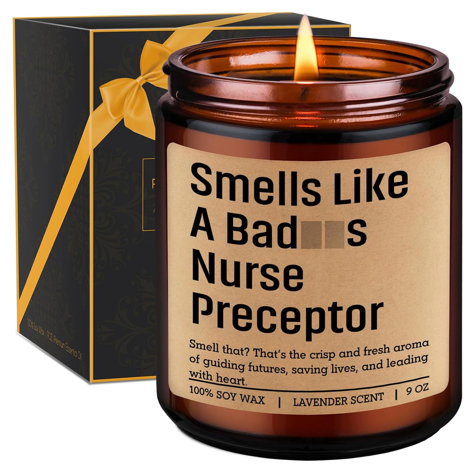 Candle, Nurse Preceptor Gifts, Preceptor Gifts Nursing - Clinical Instructor Appreciation Ideas For Women - Funny Birthday, Graduation, Thank You Presents For Nursing Instructor, Teacher, Mentor