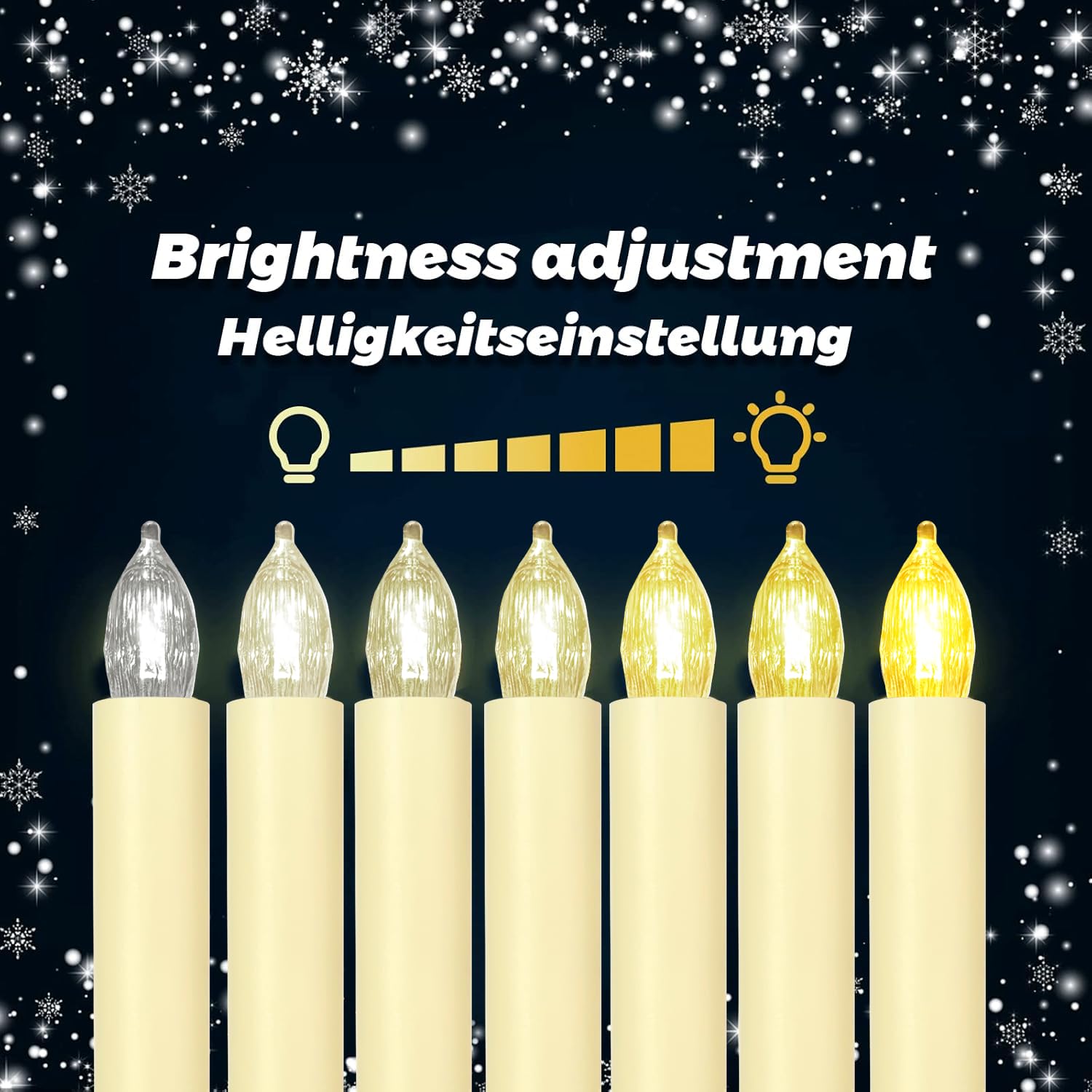 30Pcs Led Flameless Candles Battery Operated Christmas Tree Candles With Remote, Button Cell Battery, Timer, Dimmer Battery Candle Flickering Warm Light Window Candle Christmas Home Decor