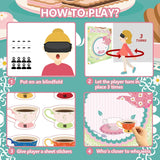 Tea Party Decorations Games Pin The Tea Cup On The Saucer Funny Game For Garden Floral Tea Birthday Party School Classroom Lets Par Tea Party Supplies
