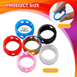 6 Pieces Silicone Anti Slip Ring Non Skid Band Ring Soft Protection Sleeve 25 X 17 Mm