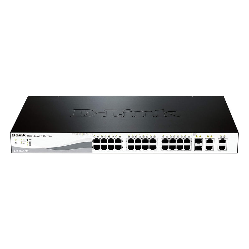 D-Link 24-Port Fast Ethernet Poe Smart Switch - 24 Ports - Manageable - 24 X P