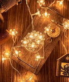 10FT Cherry Blossom Flower String Lights 20 LED Warm White Plug In Fairy Lights for Bedroom Party Wedding Christmas Home Decoration