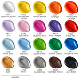 Craft Acrylic Paint Set, Water-Based Acrylic Craft Paint, Matte Finish Artist Paints, Art Supplies For Glass, Wood, Ceramics, Fabrics, Leather