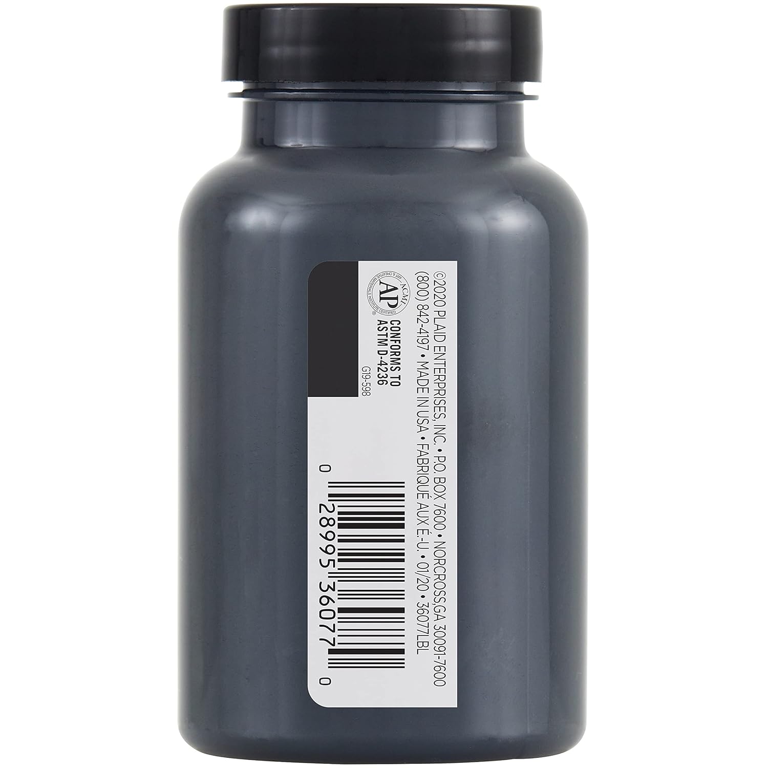 FolkArt 36077 One Décor Paint, 8 oz, Classic Black