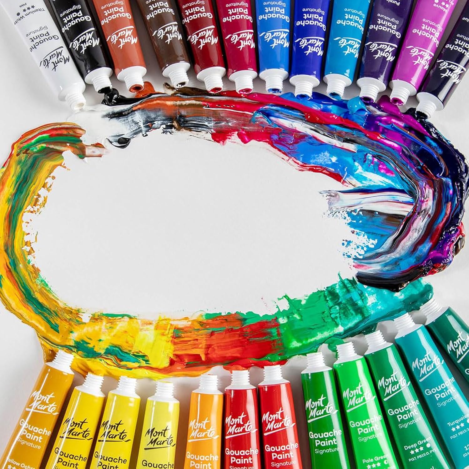Signature Gouache Paint, 24 X 0.4Oz (12Ml), Semi-Matte Finish, 24 Colors, Suitable For Use With Canvas, Watercolor Paper, Watercolor Paints And Mixed Media