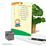 Funny Mother'S Day Greeting Card With 5 X 7 Inch Envelope (1 Card) Mom Special Little Something C8873Mdg