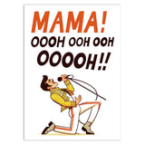 5X7 Funny Mother’S Day Card For Mom With Freddie Mercury Inspired Design, Birthday Card For Mother From Husband, Son, Wife Or First Born, Custom Hilarious Mothers Day Card