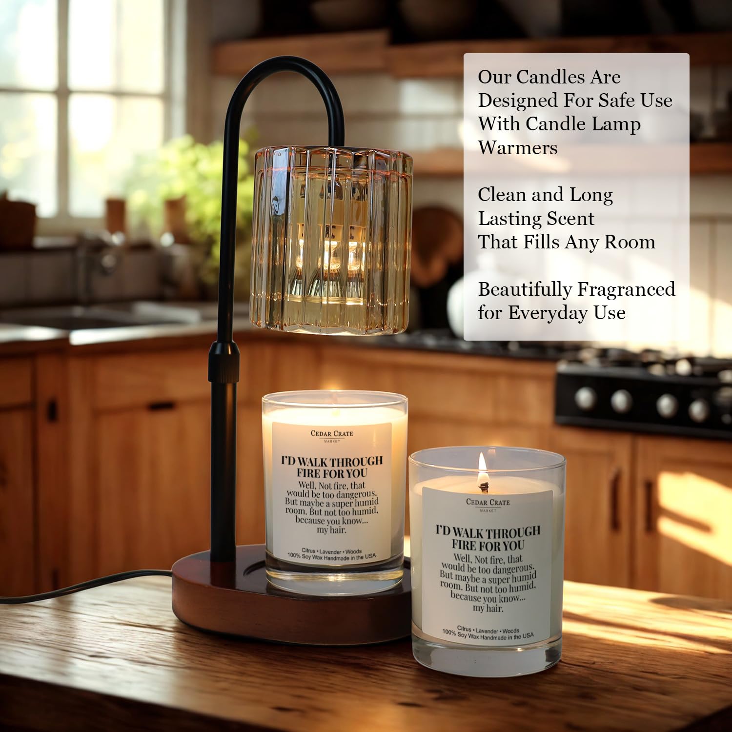 Friend Candle Gift – Lavender Citrus Scented Soy Candle, Hand Poured In Usa, Premium Gift Box, Long Lasting 60+ Hour Burn, Clean Burn Cotton Wick, Birthday Gifts For Women