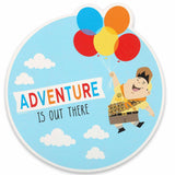 Disney Pixar Up Adventure Is Out There Round Wood Wall Decor - Adorable Up Wall Art For Bedroom, Office Or Movie Room