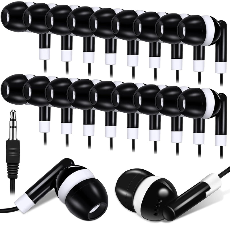 100 Pack Bulk Earbuds For Classroom, Student Basic Headphones In Ear For Kids