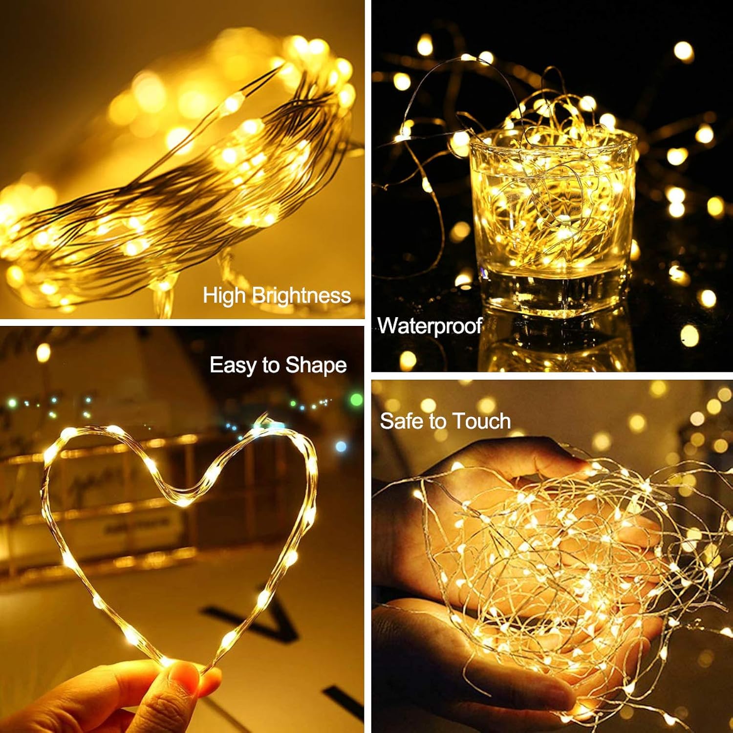 Photo Clip String Light, 32.8Ft 100 Led Fairy Lights With Clips For Hanging Pictures, Photo Light With 50 Clear Clips Fo