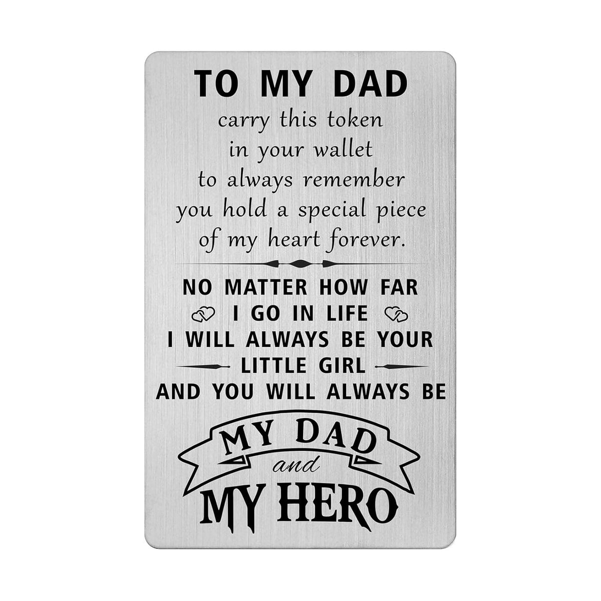Dad Christmas Card From Daughter - Dad Fathers Day Cards From Daughter, Father Birthday Gifts, Daddy Presents