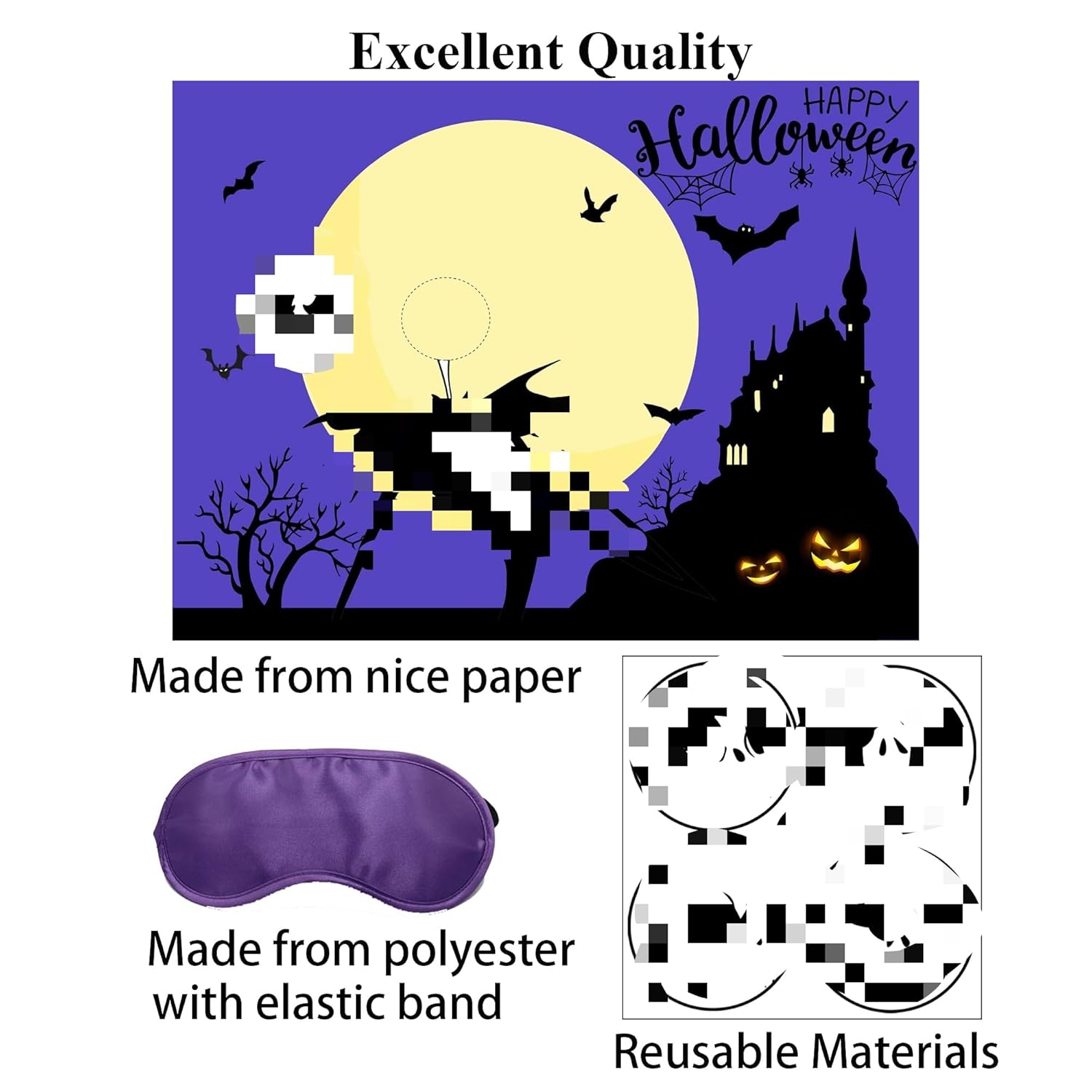 Halloween Party Games For Kids Pin The Face On The Jack Game Halloween Party Games Activities Party Favor Supplies For Kids Girls Boys