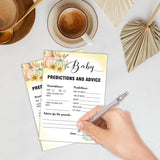 Little Pumpkin Baby Predictions And Advice Baby Shower Games, 25 Pumpkin Gender Neutral Cards, 5 × 7 Inches Game Cards, Gender Reveal Party Games For Women, Guests, Fall Baby Shower Decorations-A04