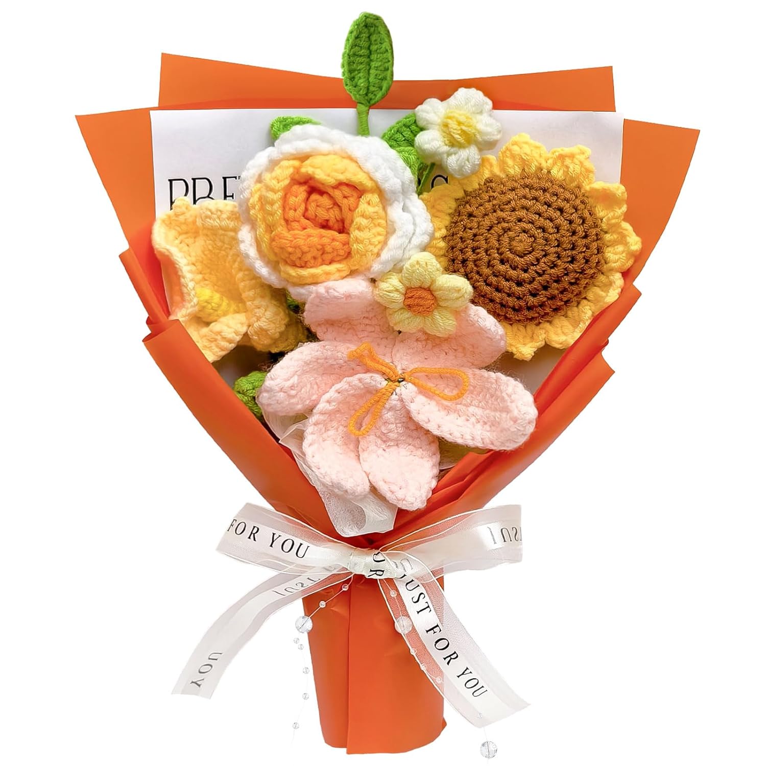 Crochet Flower Bouquet, Large Handmade Crochet Flowers, Forever Knitted Bouquet Ready To Gift For Birthday, Anniversary, Home Décor