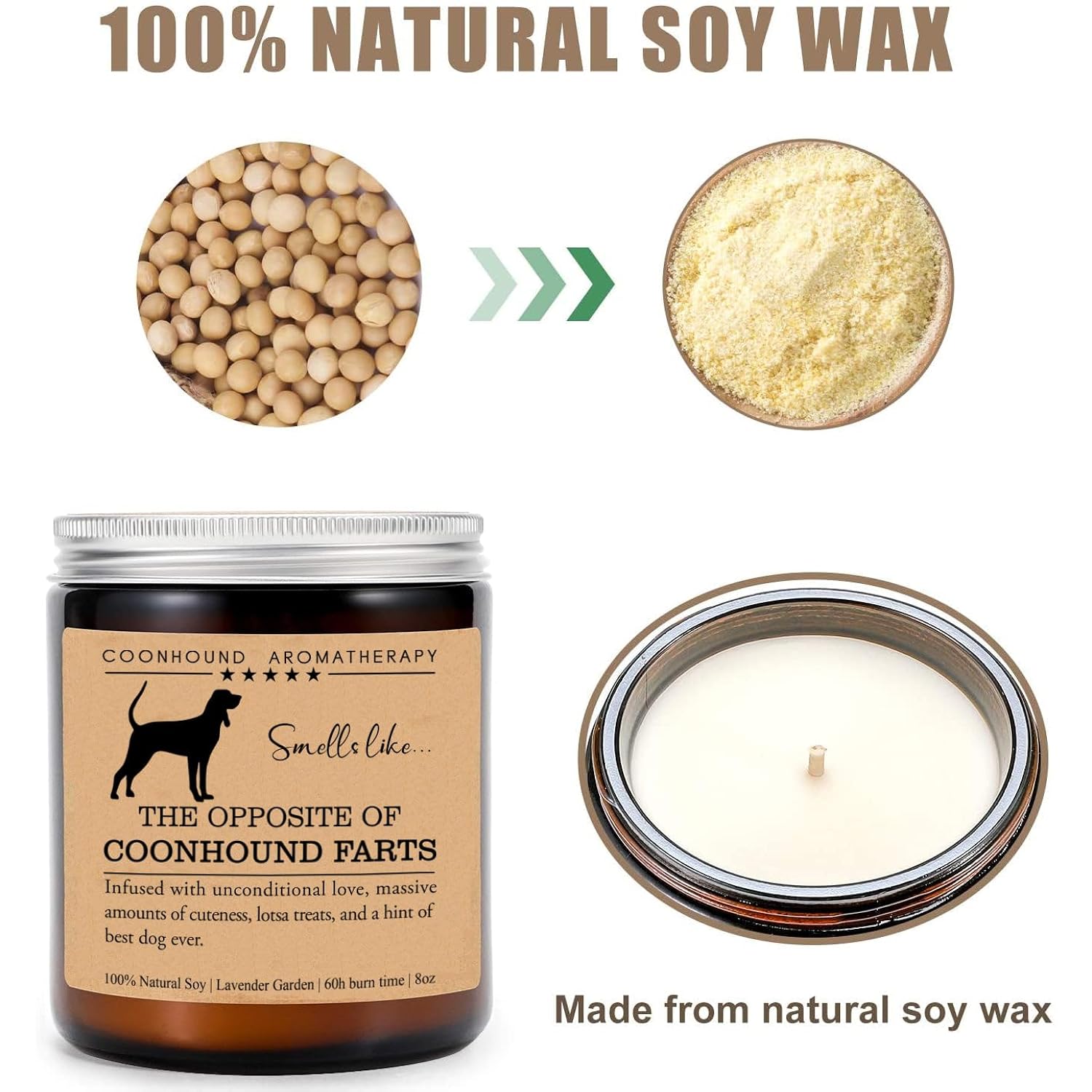 Coonhound Candle, Coonhound Funny Dog Gift, Coonhound Mom, Coonhound Dog Candle, Birthday Gift, Coonhound Owner Gift, Dog Lovers Gift, Coonhound Parents Day Gift