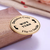 2Side Couple Decision Maker Gift, Funny Anniversary Date Night Token Gifts For Husband Wife, Newlyweds' Flip Coin Keepsake, Romantic Gift For Married Couples' Christmas, Birthday, Wedding Day