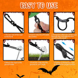 8 Pcs Metal Inflatable Stakes And Tethers Set, Heavy Duty Metal Ground Stakes With Ropes, Hooks & Adjusters, Yard Anchor