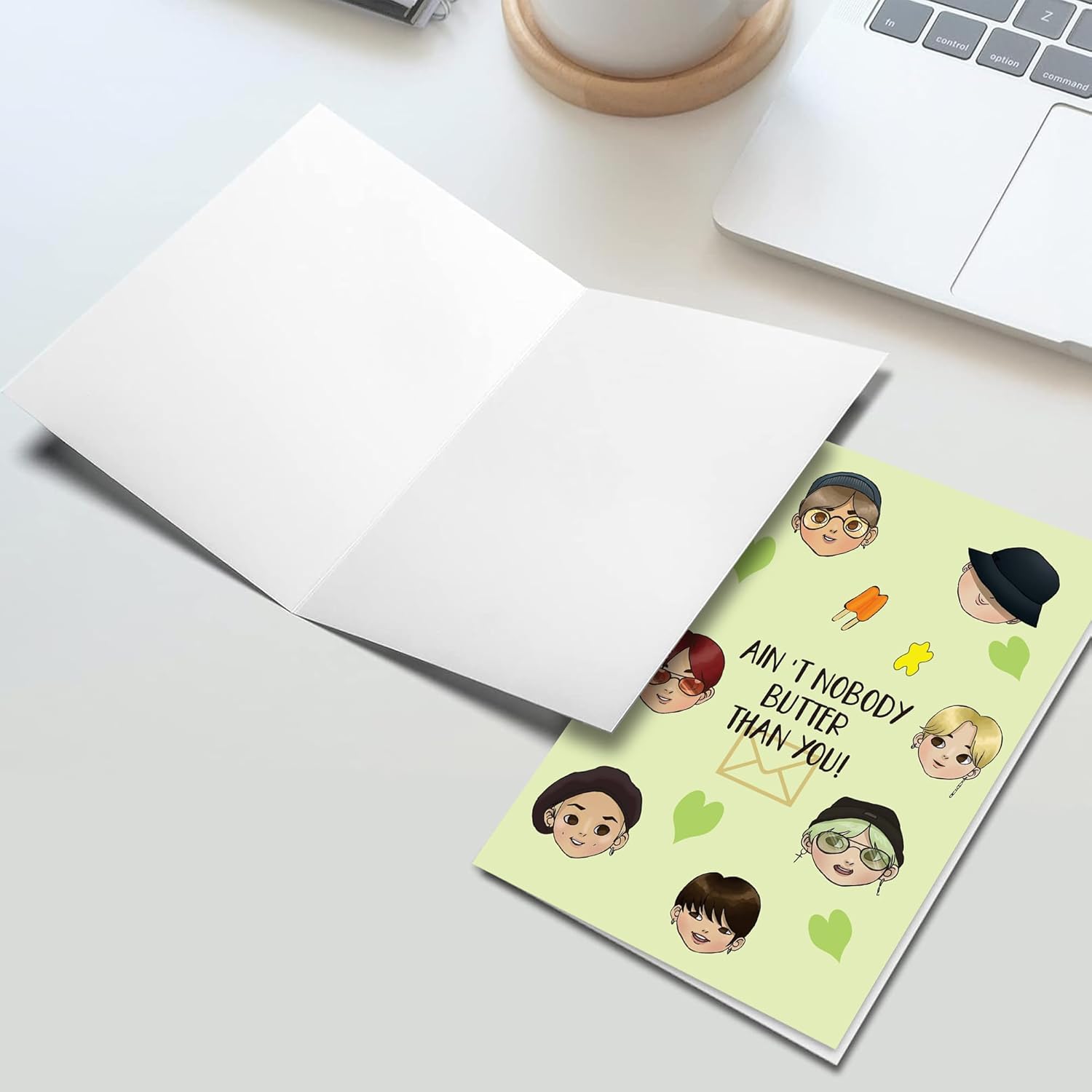 Funny Butter Birthday Card, Army Kpop Idol Card, Ain'T Nobody Butter Than You