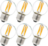 G16.5 Edison LED Light Bulbs E26 Base 60W Equivalent Warm White 2700K Clear Glass
