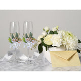 6Pcs Wine Cup Flower Set, Dining Tables, Plates Decorations?White Artificial Flowers Wine Cup For Wedding Ceremony Anniversary, Wedding Home Decor (White)