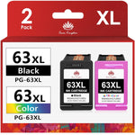 63XL Ink, Remanufactured Combo (Black & Tri-Color) for Envy 4520/3830