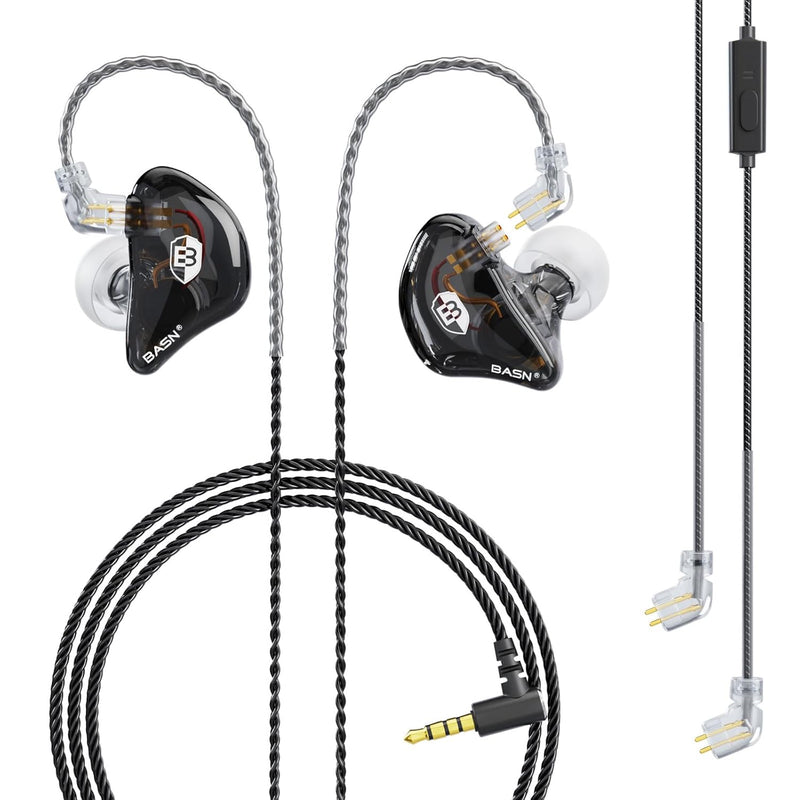 Bsinger Professional In Ear Monitor Headphones, Dual Drivers 2-Pin Iem Earbuds