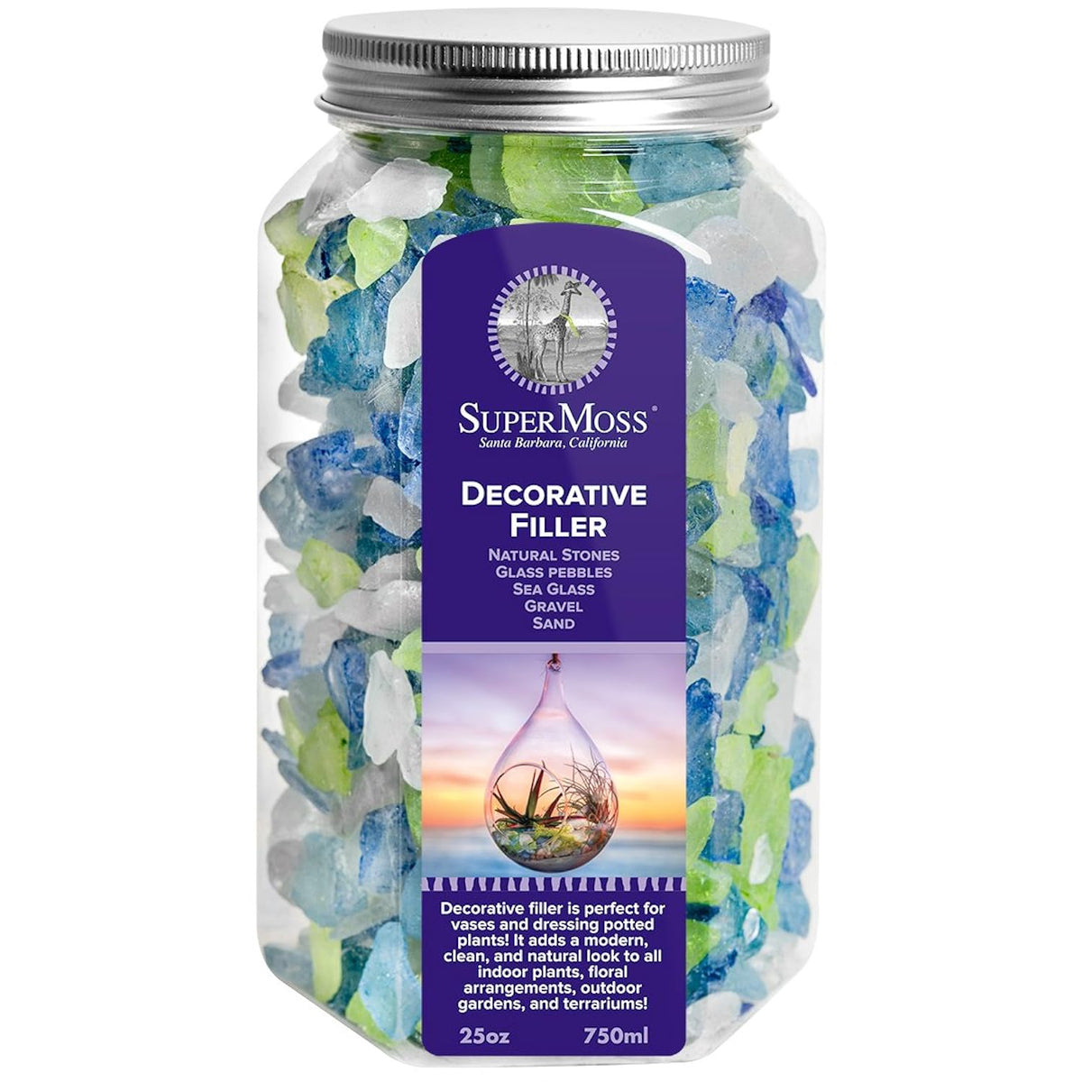 SuperMoss (24271) Sea Glass Atlantic Mix Jar, 25oz