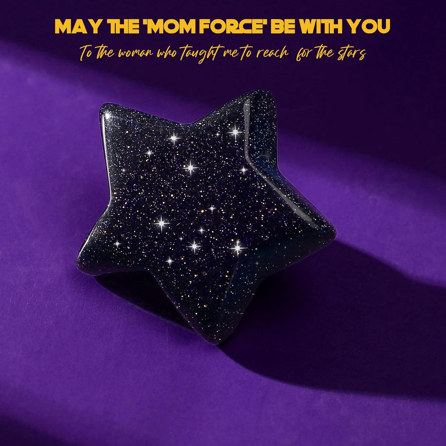 Stocking Stuffers For Mom Under 10, Best Mom In The Galaxy, Handmade Natural Shining Star Keepsake Set, Cute Holiday Gifts For Mum