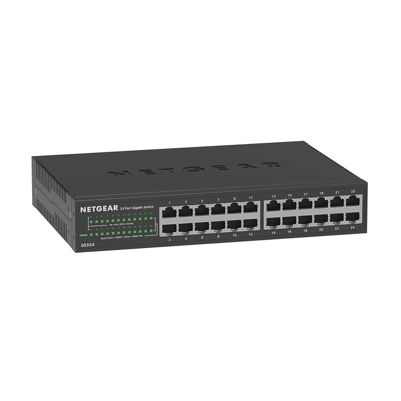 24-Port Gigabit Ethernet Unmanaged Switch (Gs324) - Desktop, Wall, Or Rackmoun