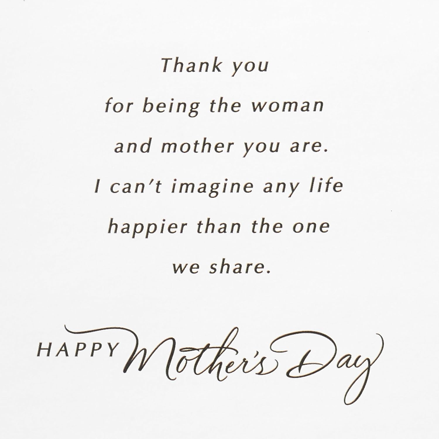 Hallmark Romantic Mothers Day Card for Wife (Love of My Life)