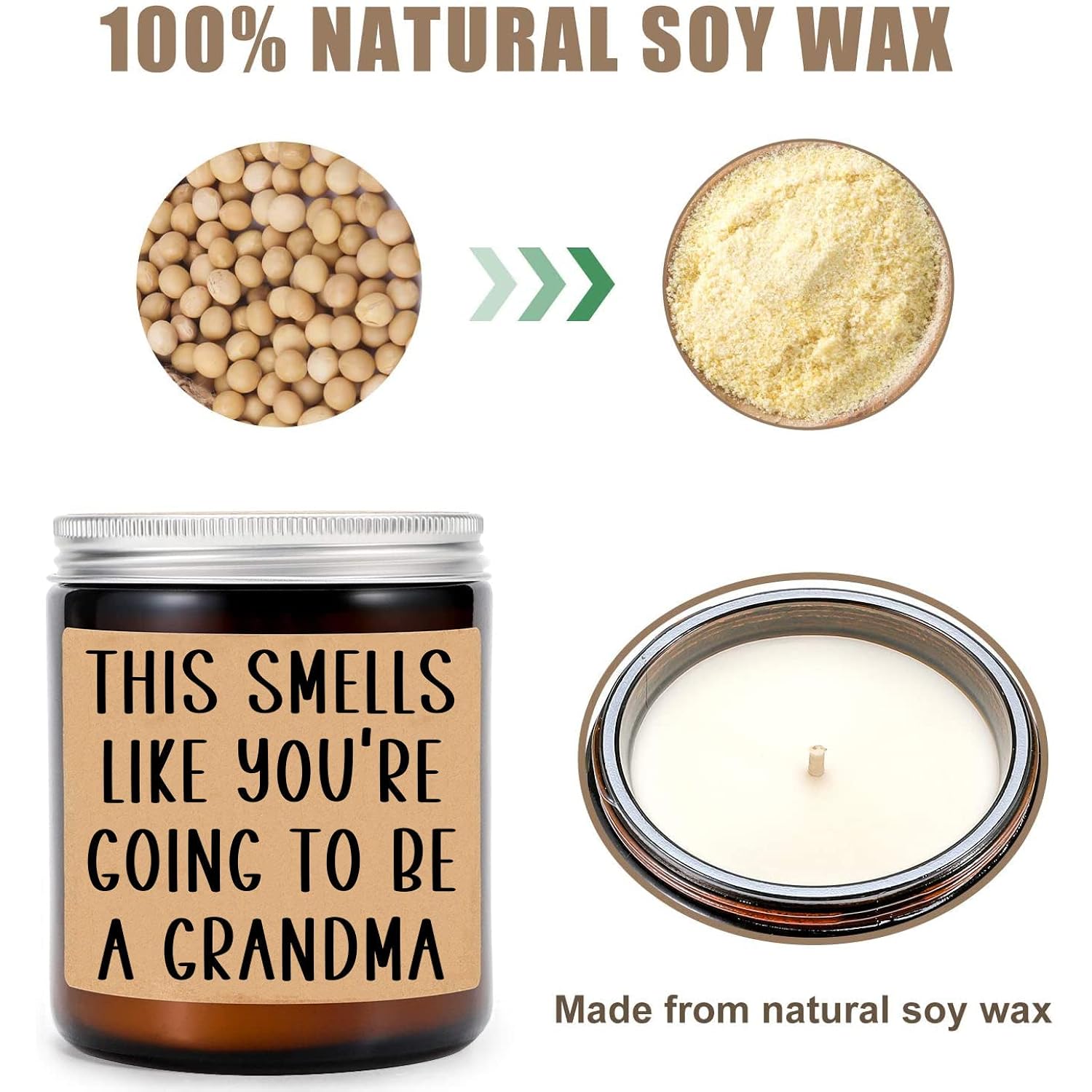 This Smells Like You'Re Going To Be A Grandma Candle - Pregnancy Announcement To Grandparents - Pregnancy Reveal To Grandparents