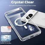 Pixel 9 Pro XL Case, MagSafe, N52 Magnet, Anti-Yellowing TPU, Clear Cover