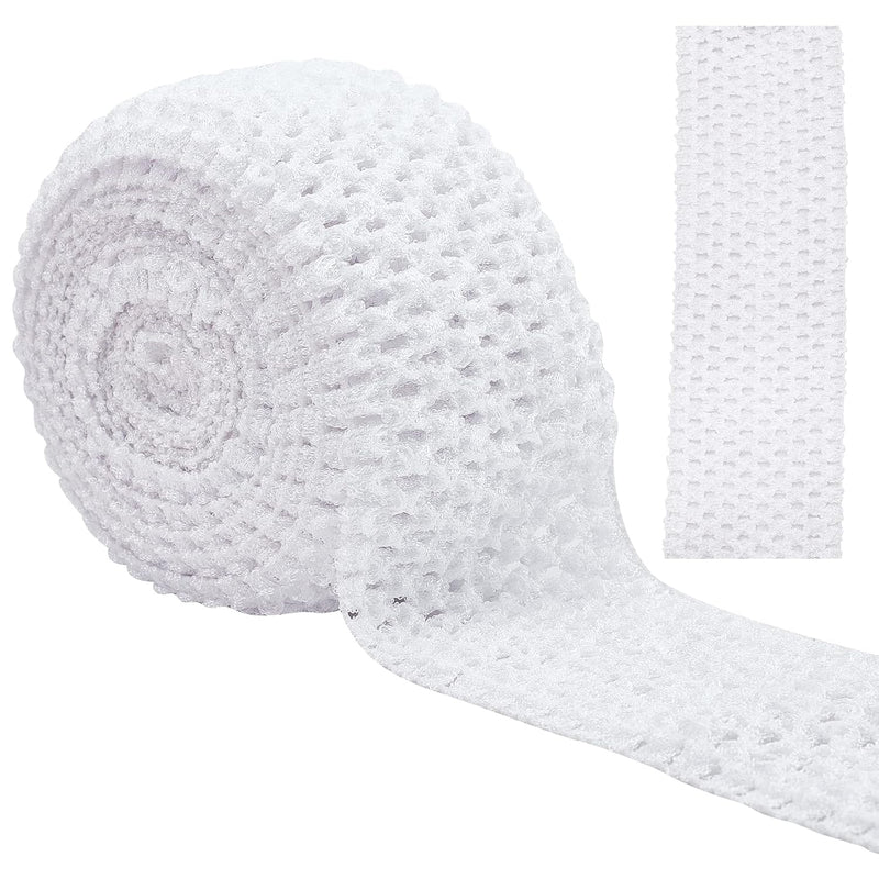 5.5 Yards 2.8" Wide Elastic Crochet Headband Ribbon Crochet Stretch Tr
