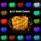 100FT Outdoor LED Rope Lights IP68 Waterproof RGB Warm White Color Changing String Lights with 25 Modes