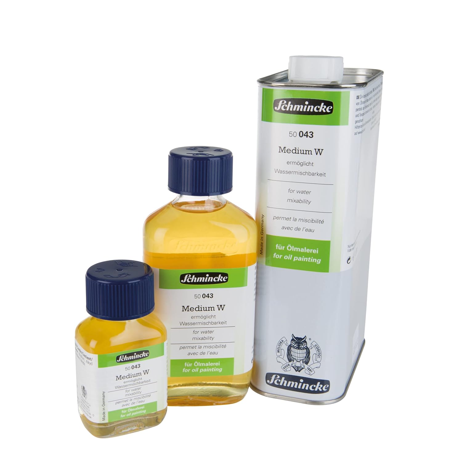 - Medium W, 60 Ml, 50043025, Liquid, Makes Oil Colours Water-Mixable, Increases Gloss And Transparency, Odourless