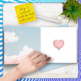 Grandma Grandad Anniversary Card - Bears & Clouds - Happy Wedding Anniversary Card For Grandma Grandad From Grandson Granddaughter, 5.7 Inch Anniversaries Greeting Cards