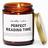 Book Lover Candle, Gifts For Readers, College,Bookworm, Librarian, Readers, Author,Book Lovers Candle For Women And Men,Sandalwood & Rose Scented,Natural Soy Wax,7Oz