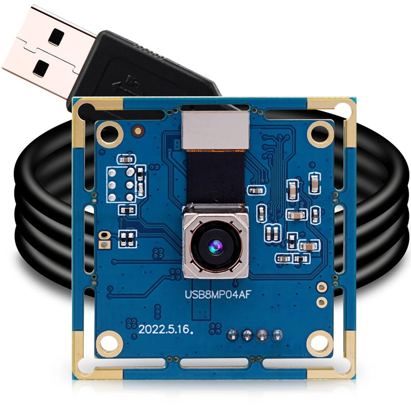 8Mp Usb Camera Autofocus 4K Pc Camera Module For Computer And Raspberry Pi Min