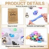101 Pcs Retro Funny Baby Shower Games Set Include 50 Modeling Clay 50 Cupcake Liners And 1 Let'S Make A Baby Game Sign For Guest Gender Reveal Activities Adult Arts Diy Crafts Gifts