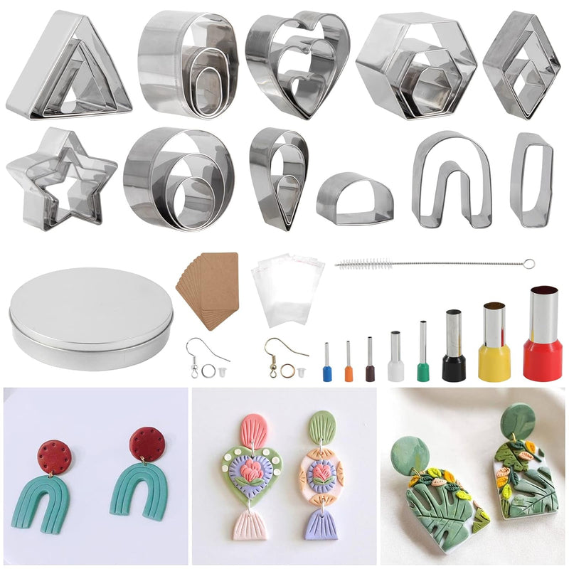 Polymer Clay Cutters, 35 Pcs Clay Cutters, 11 Shapes Clay Cutters For Polymer