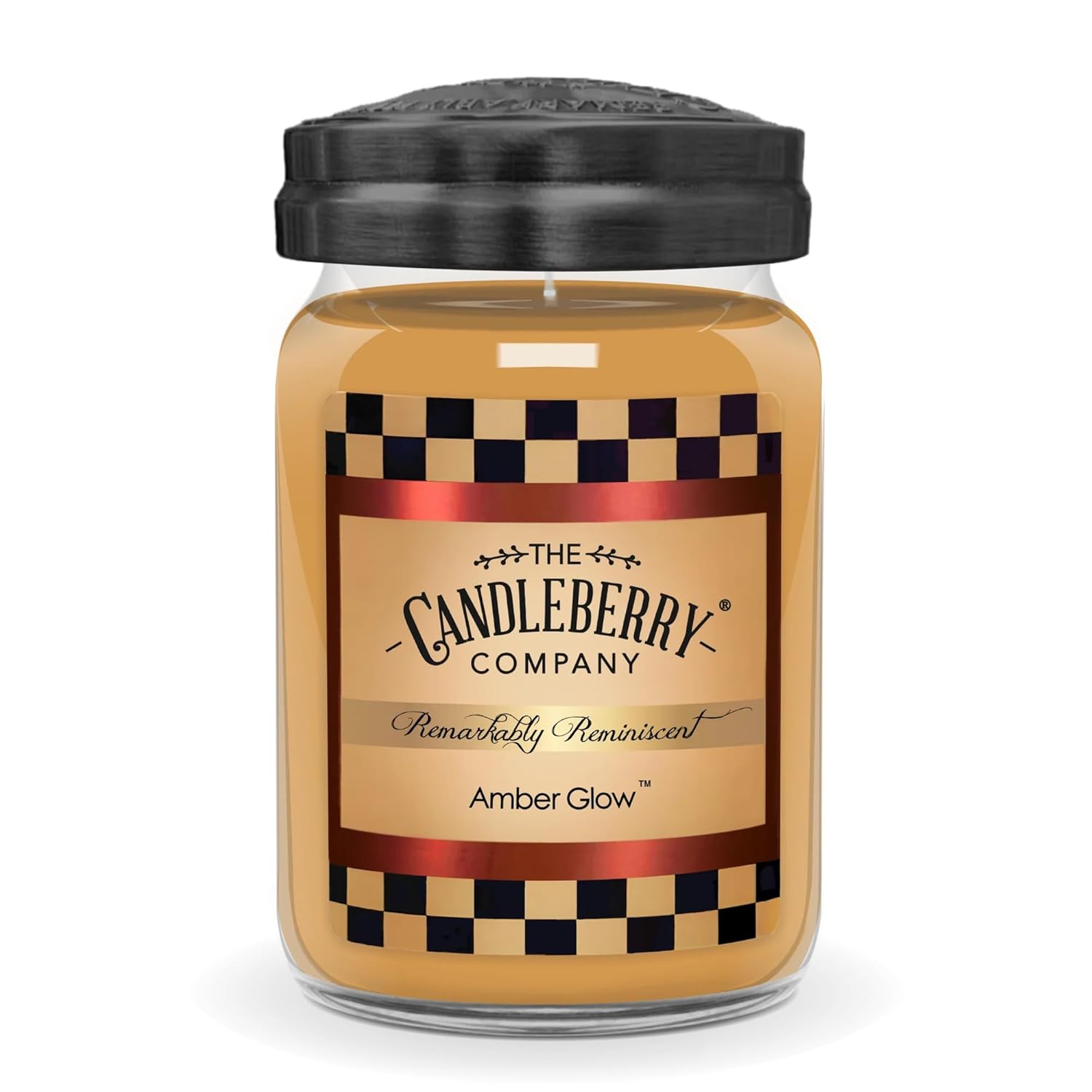 Candleberry Candles Fall And Winter Scents | Strong Fragrances For Home | Hand Poured In The Usa | Highly Scented & Long Lasting | Large Jar (Amber Glow)