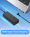 HP 65W 45W Laptop Charger AC Power Adapter with Blue Tip 4.5mm Connector