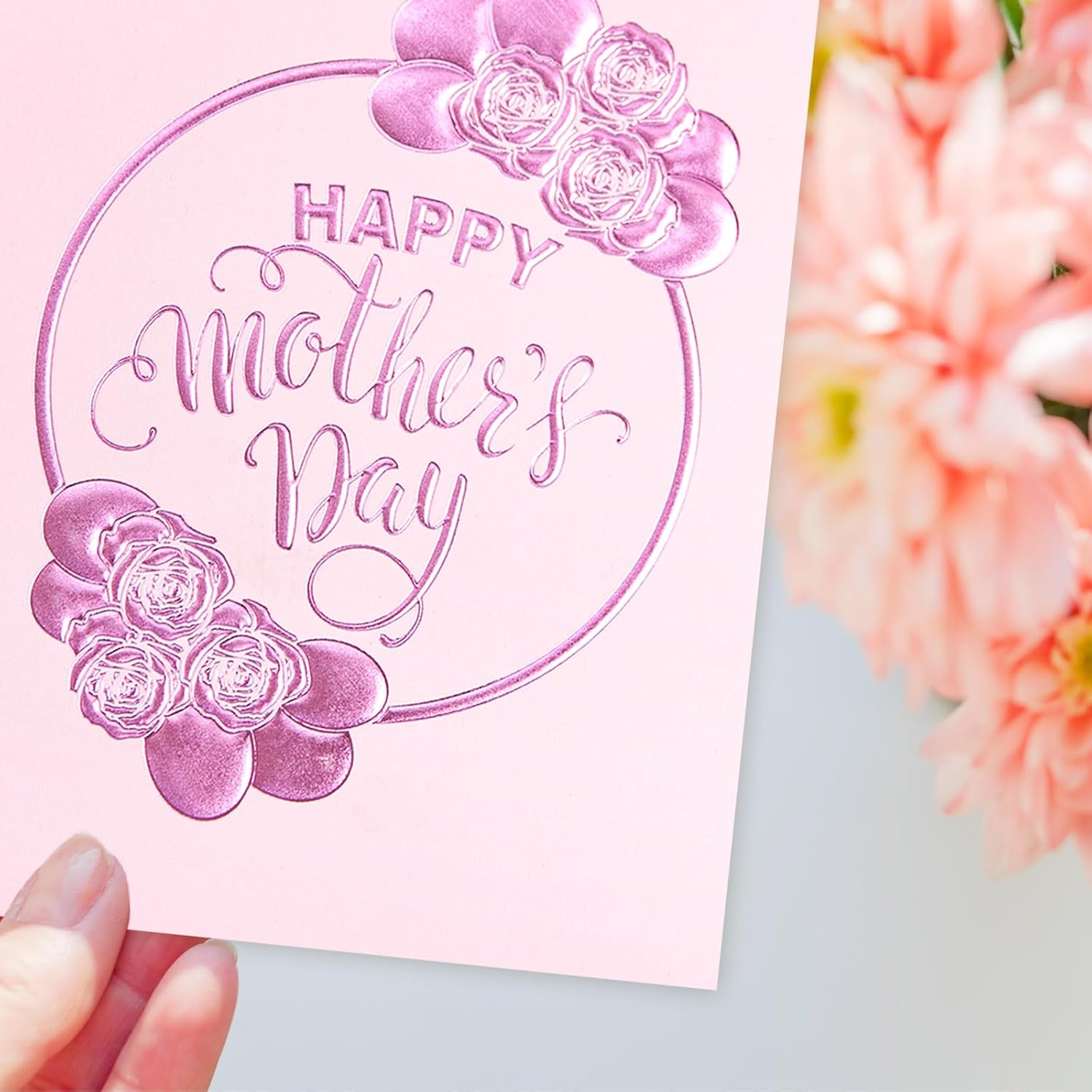 24 Pack Happy Mothers Day Cards With Envelopes Foil Embossed Flower Mother'S Day Gift Cards Flowers Blank Inside