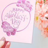 24 Pack Happy Mothers Day Cards With Envelopes Foil Embossed Flower Mother'S Day Gift Cards Flowers Blank Inside