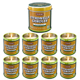 Citronella Candle 9 Pack, 3 Oz Jar Candles, Indoor Outdoor Lemongrass Scented Candles, Made With Natural Citronella Oil And A Soy Wax Blend